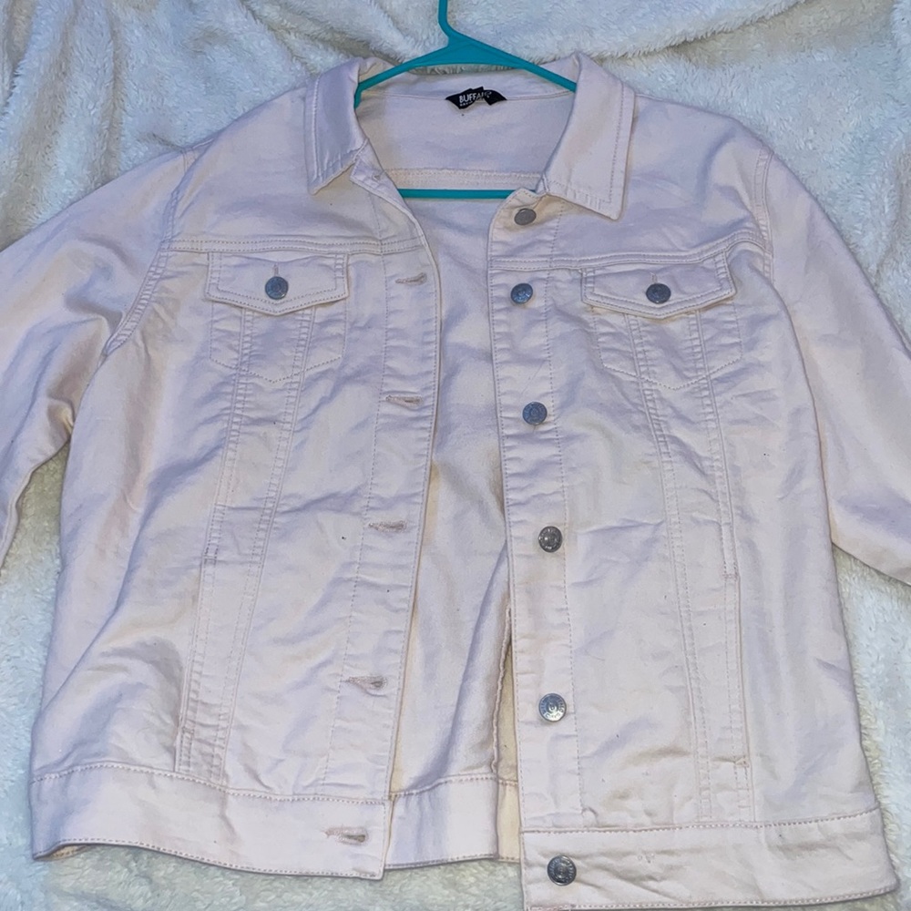 light pink jean jacket style jacket
